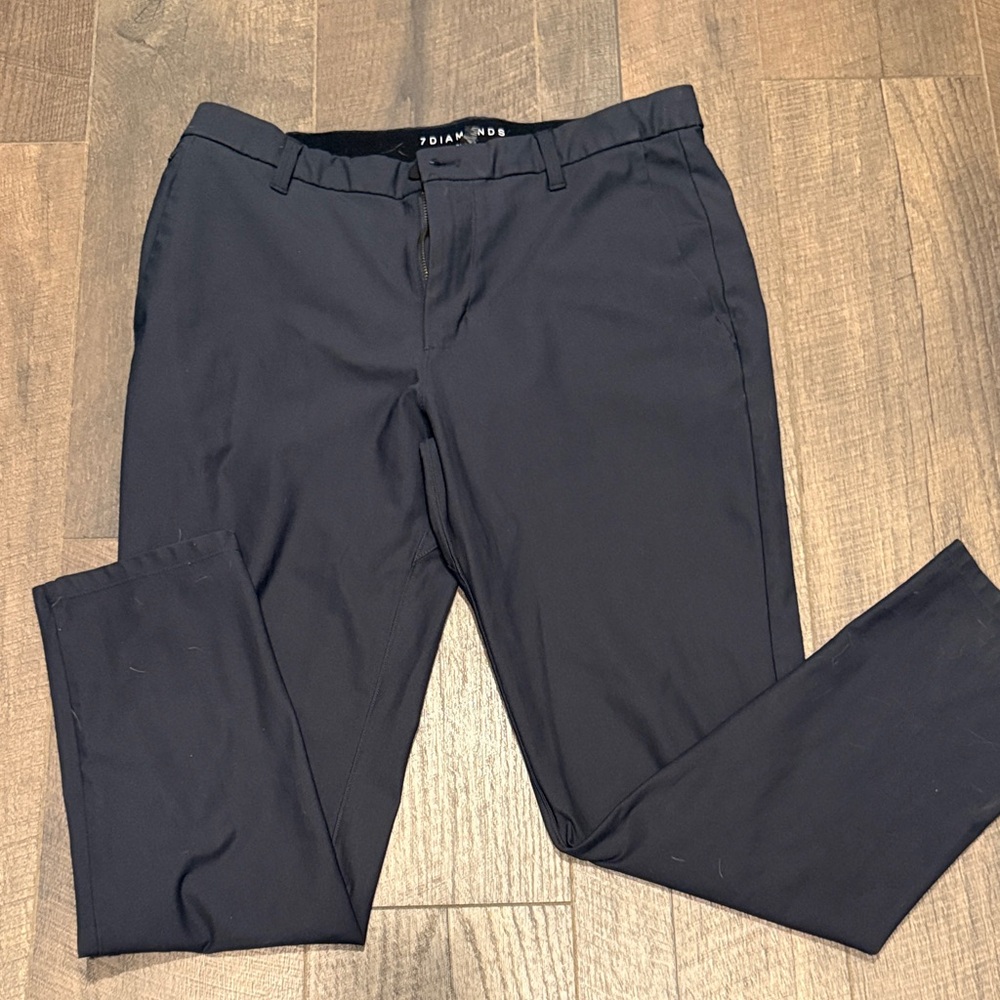 7 Diamonds Men's Dark Gray Dress Pants